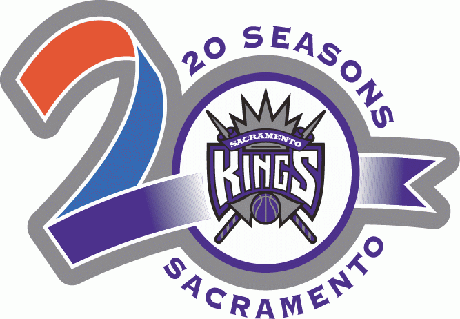 Sacramento Kings 2004-2005 Anniversary Logo iron on paper